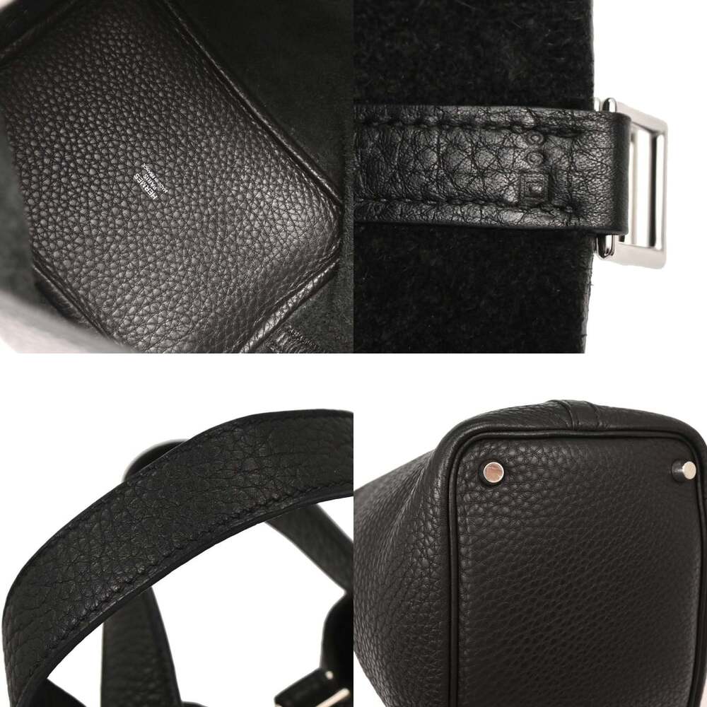 Hermès Clemence Picotin Lock Bag Black - Picture 3 of 4